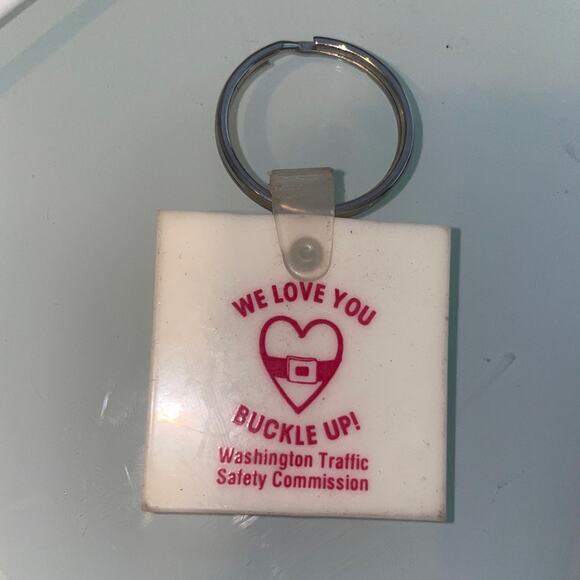 RARE Vintage SOBER, BUCKLE UP Keychain - Picture 2 of 2